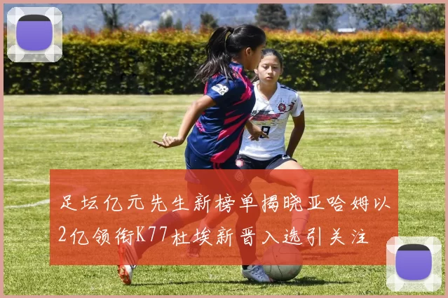 足坛亿元先生新榜单揭晓亚哈姆以2亿领衔K77杜埃新晋入选引关注